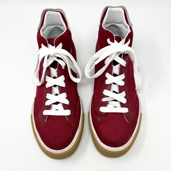 Rag & bone army burgundy high top sneakers 11 - Picture 3 of 14